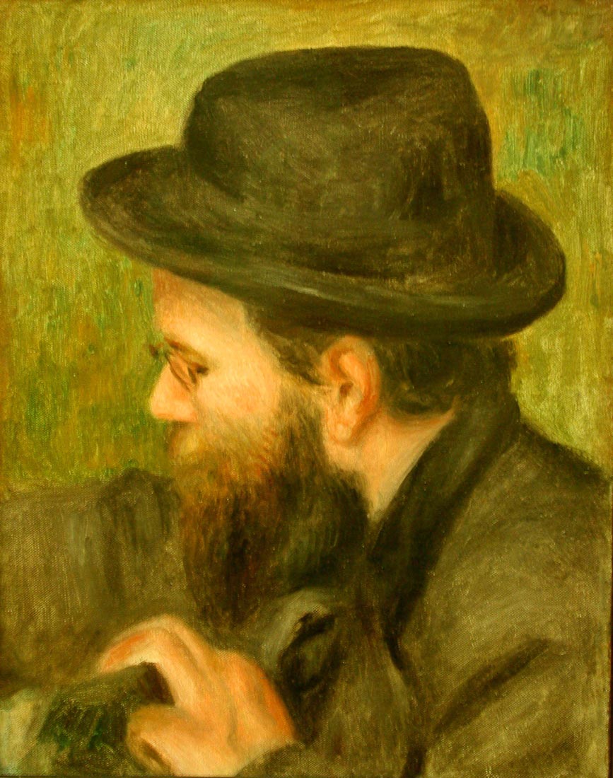 M Bernard man with the black hat - Renoir