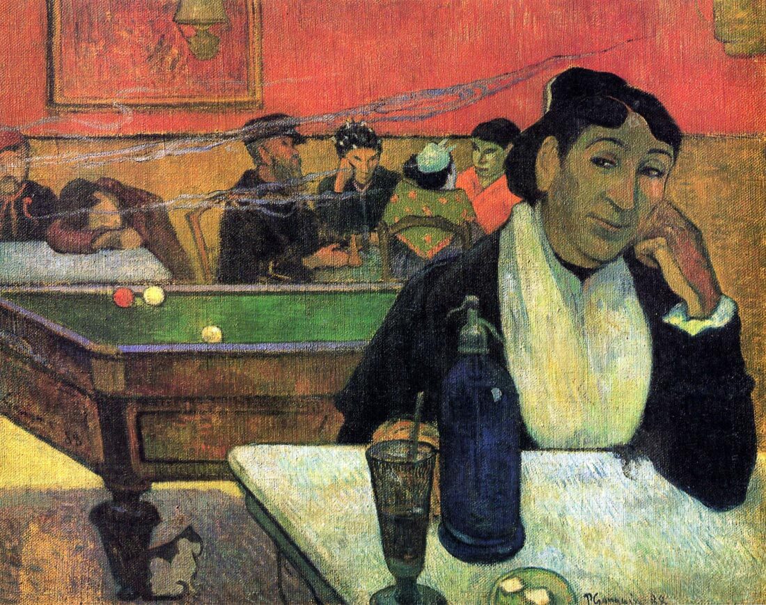 Madame Ginoux in Cafe - Gauguin