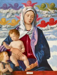 Madonna and Child with St. John the Baptist - Giovanni Bellini