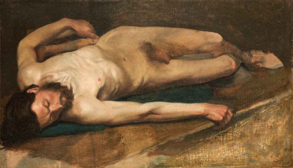 Male Nude - Edgar Degas