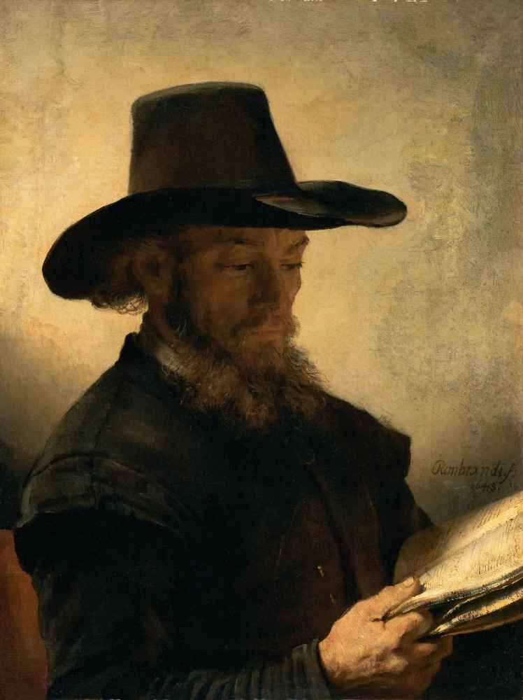 Man Reading - Rembrandt Harmenszoon van Rĳn