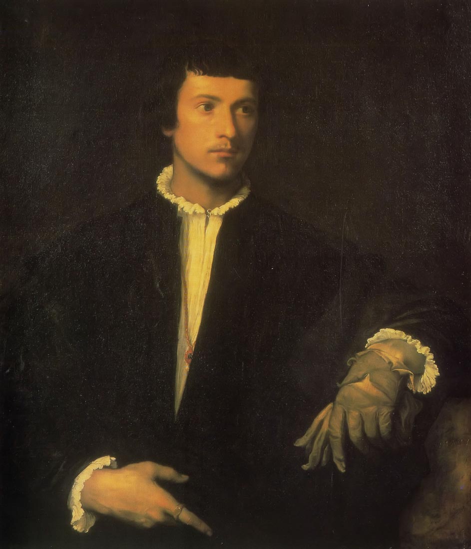Man with gloves - Titian