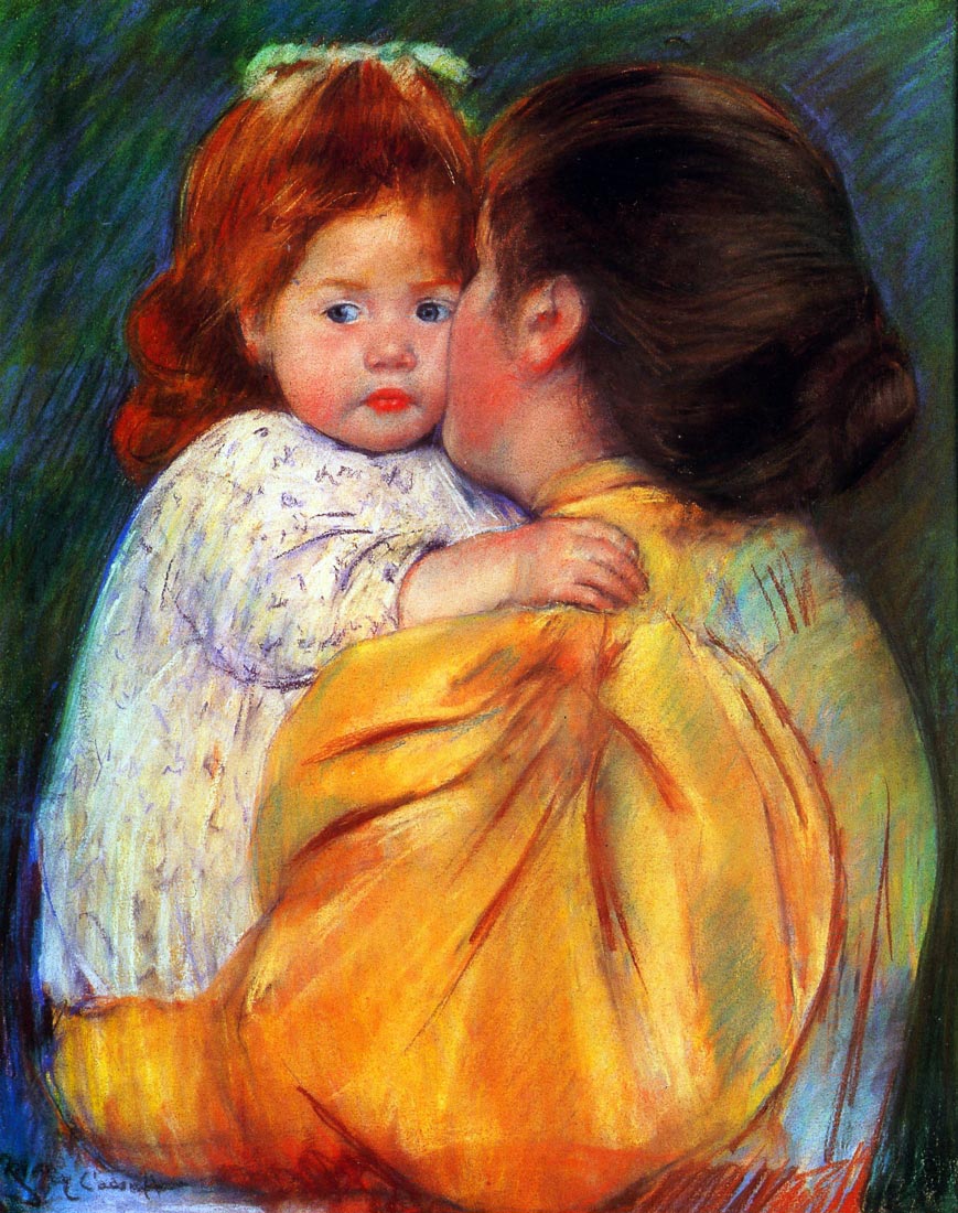 Maternal Kiss 1896 - Cassatt