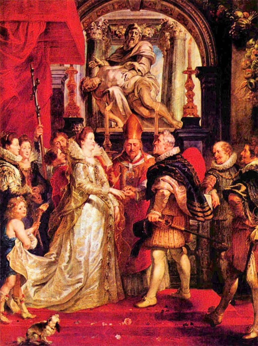 Medici Marriage in Florence - Rubens