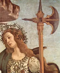 Minerva and the Centaur Detail - Botticelli