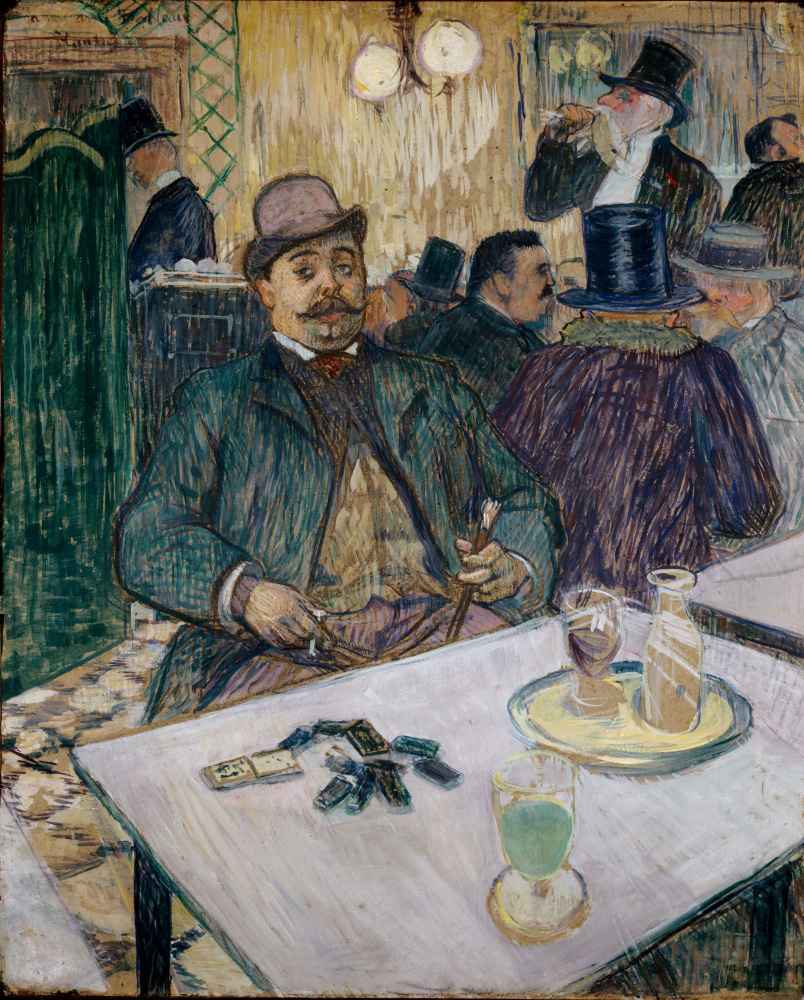 Monsieur Boileau at the Cafe - Henri de Toulouse-Lautrec