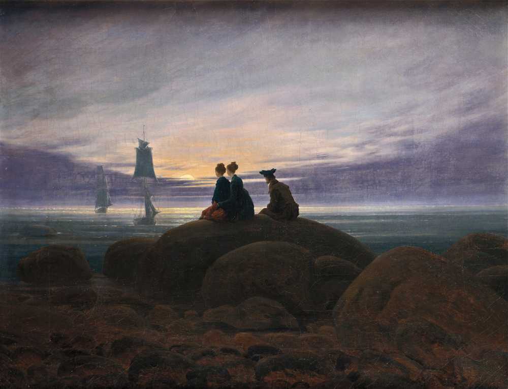 Moonrise over the Sea (1822) - Caspar David Friedrich