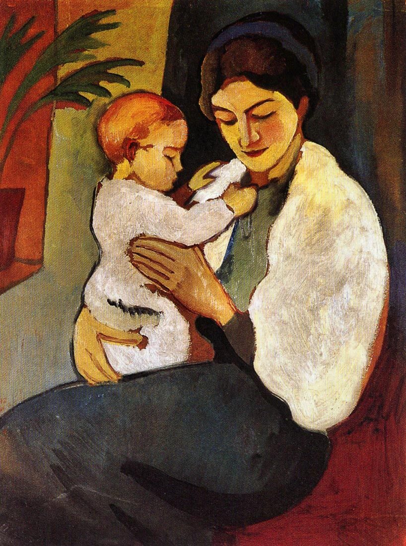 Mother and Child - August Macke