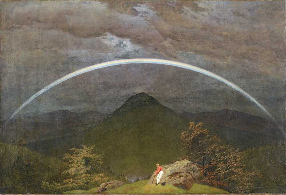 Mountain Landscape with Rainbow (circa 1809-1810) - Caspar David Friedrich