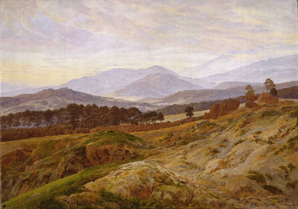 Mountain in Riesengebirge - Caspar David Friedrich
