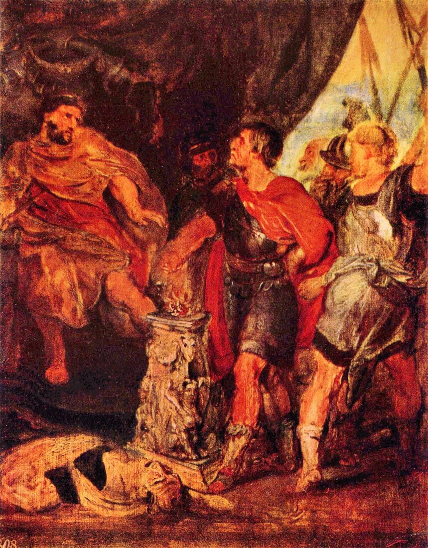 Mucius Scaevola before Porsenna - Rubens