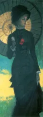 Newton woman with a parasol - Tissot