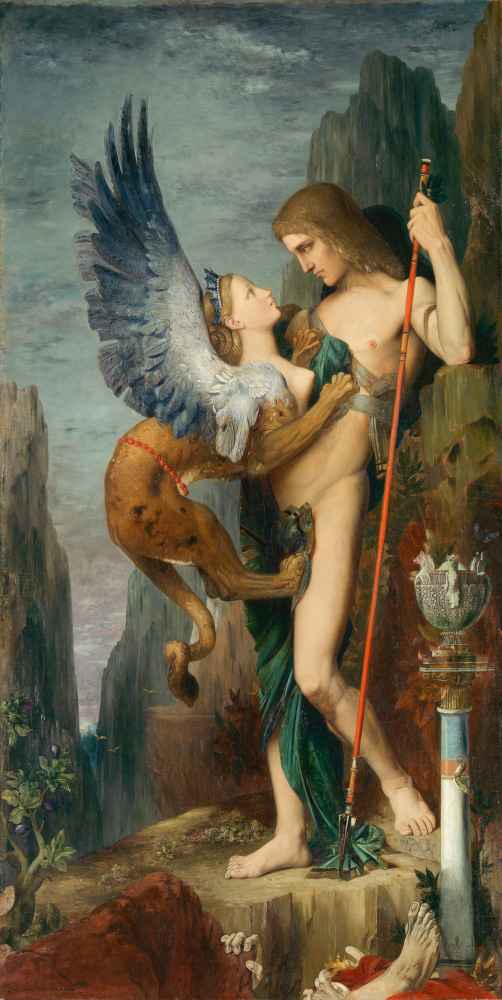 Oedipus and the Sphinx 2 - Gustave Moreau
