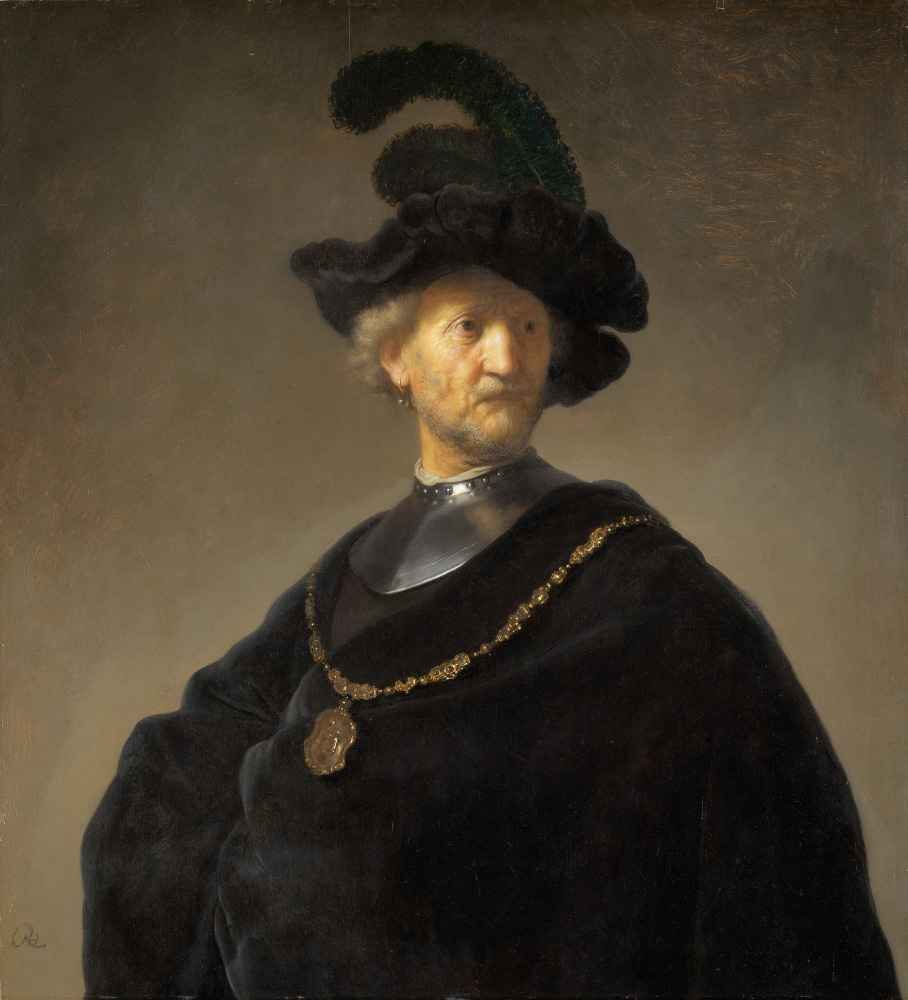 Old Man with a Gold Chain - Rembrandt Harmenszoon van Rĳn