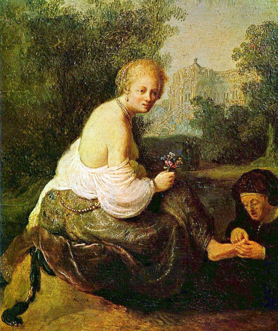 Old and young woman - Rembrandt
