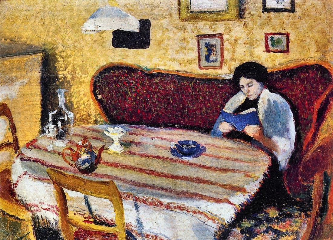 Our living room in Tegernsee - August Macke