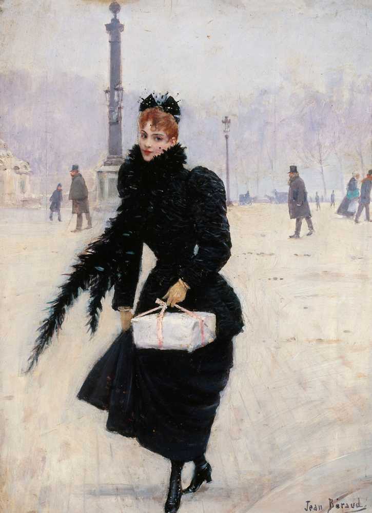 Parisian on the Place de la Concorde (1885) - Jean Beraud