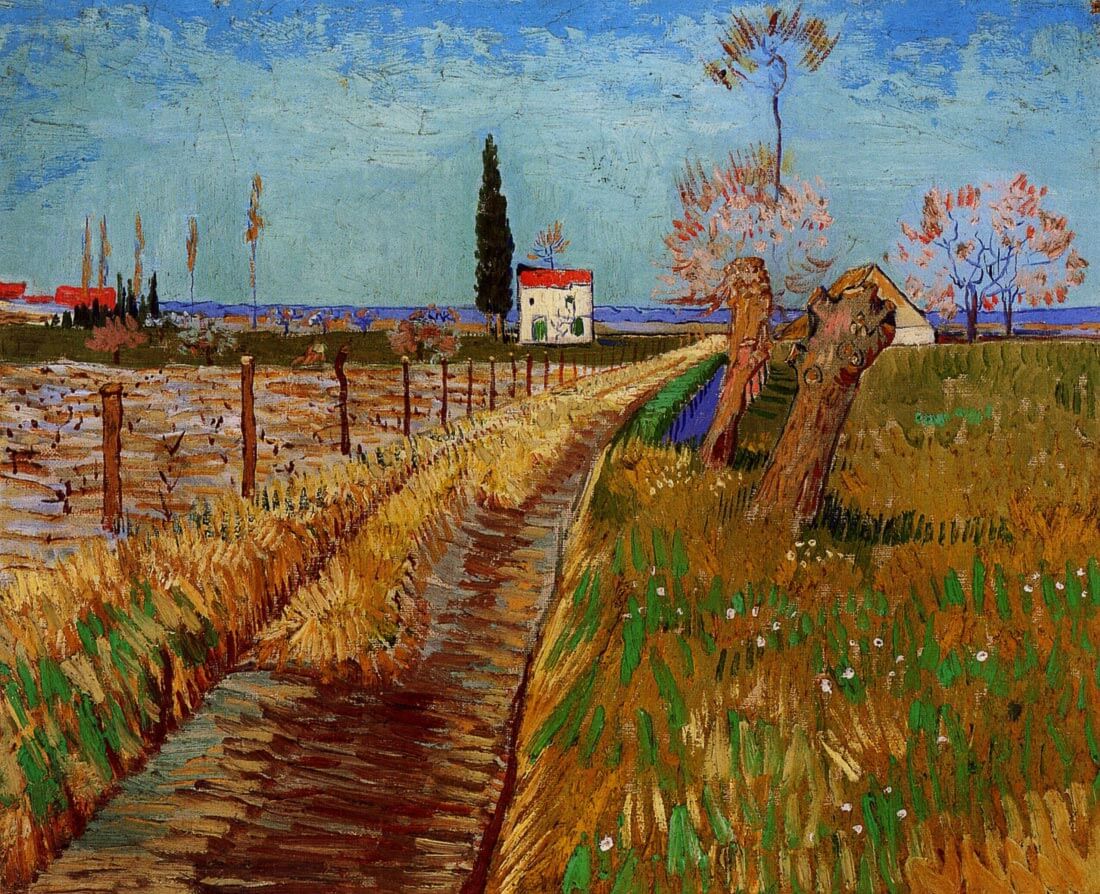 Path Through a Field with Willows - Van Gogh