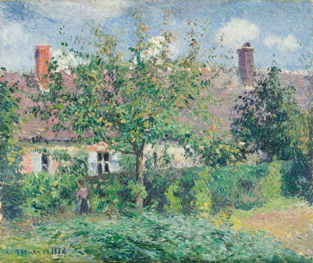 Peasant House at Éragny - Camille Pissarro