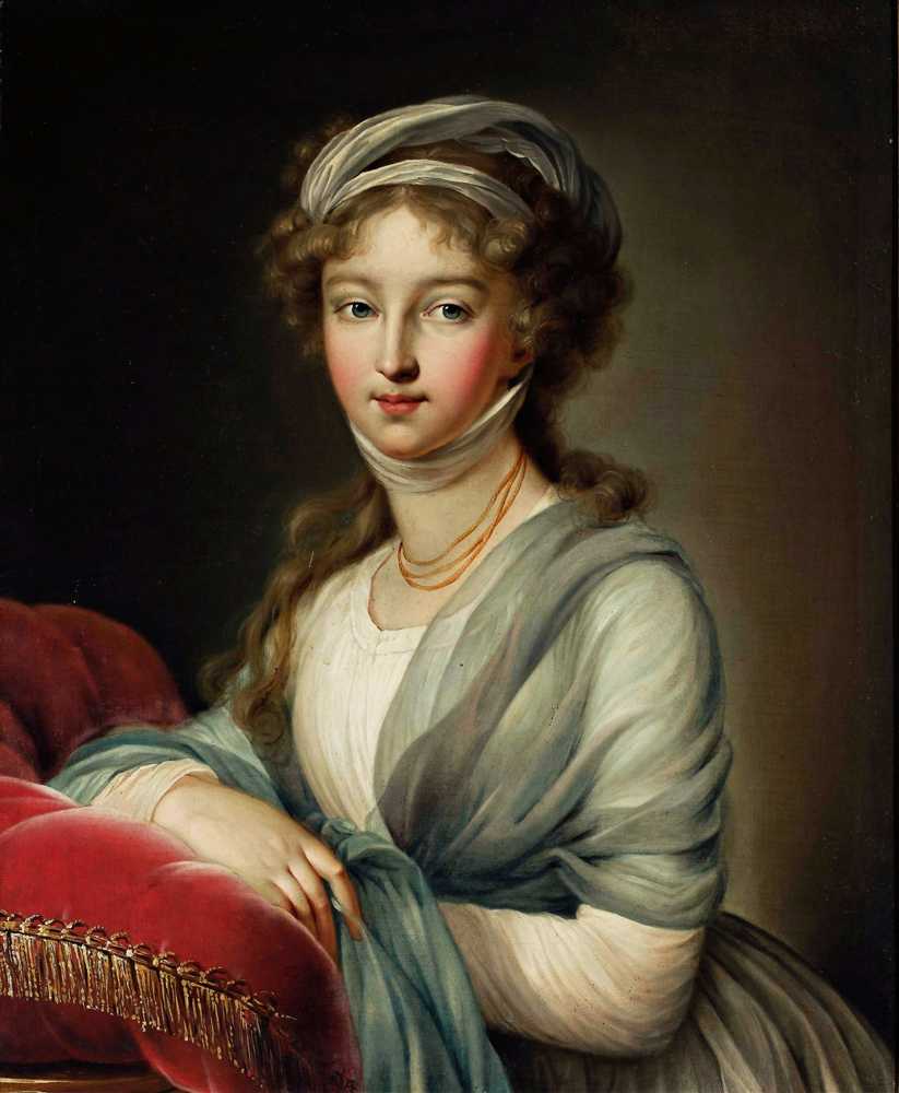 Portrait Of Elzbiety Aleksiejewnej  żony Cara Aleksandra I - Vigee Le Brun