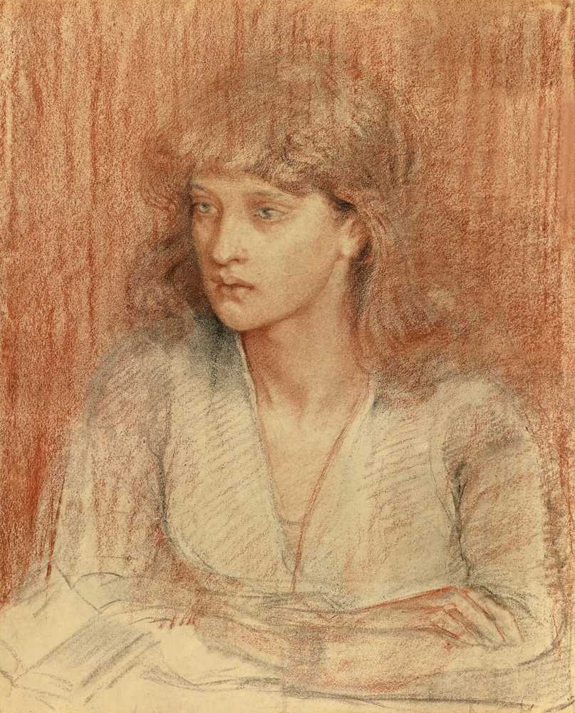 Portrait Of May Morris - Dante Gabriel Rossetti