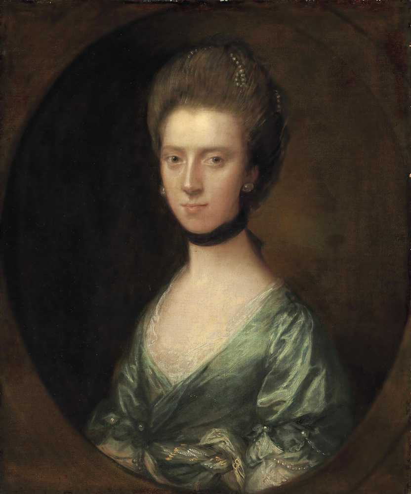 Portrait Of Mrs. Isaac Elton - Thomas Gainsborough