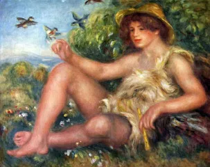 Portrait of Alexandre Thurneyssen as a shepherd boy - Renoir