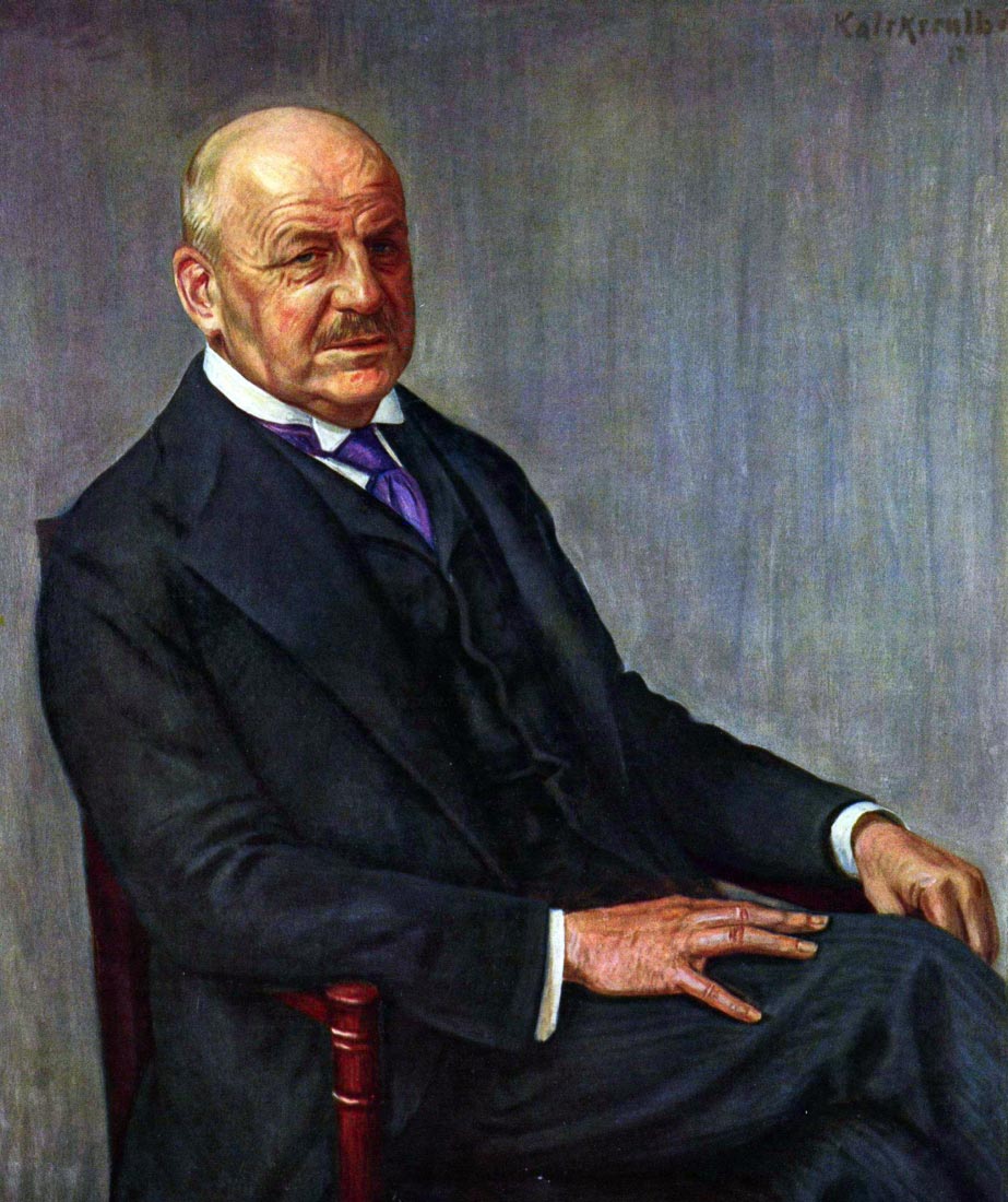 Portrait of Alfred Lichtwark - Kalckreuth