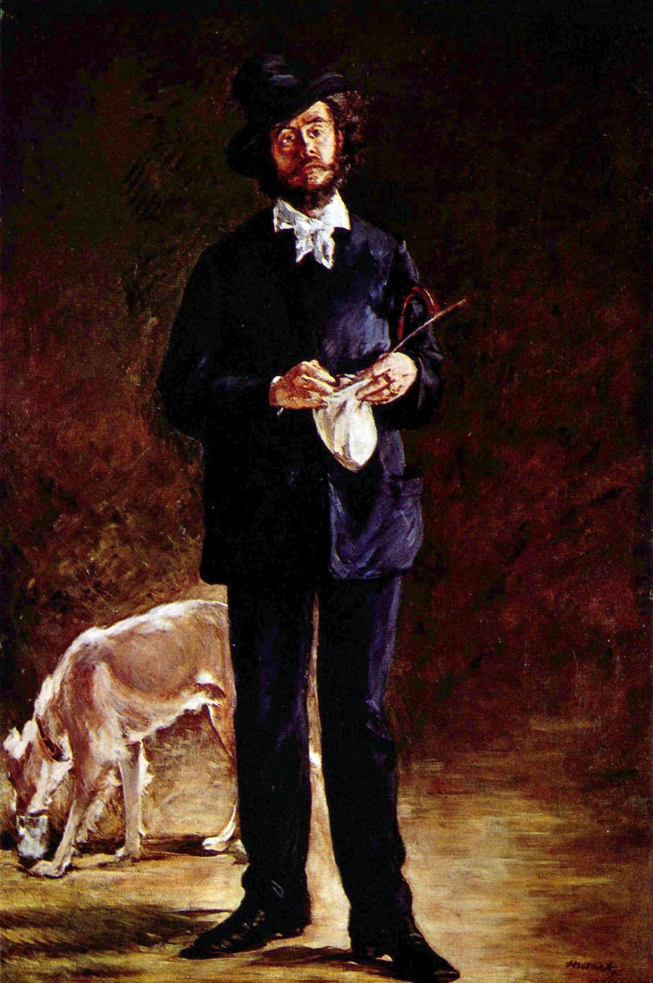 Portrait of Gilbert-Marcellin Desboutin - Manet