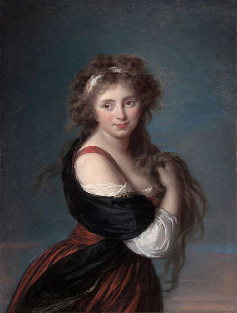 Portrait of Hyacinthe-Gabrielle Roland (1791) - Elisabeth-Louise Vigee Le Brun
