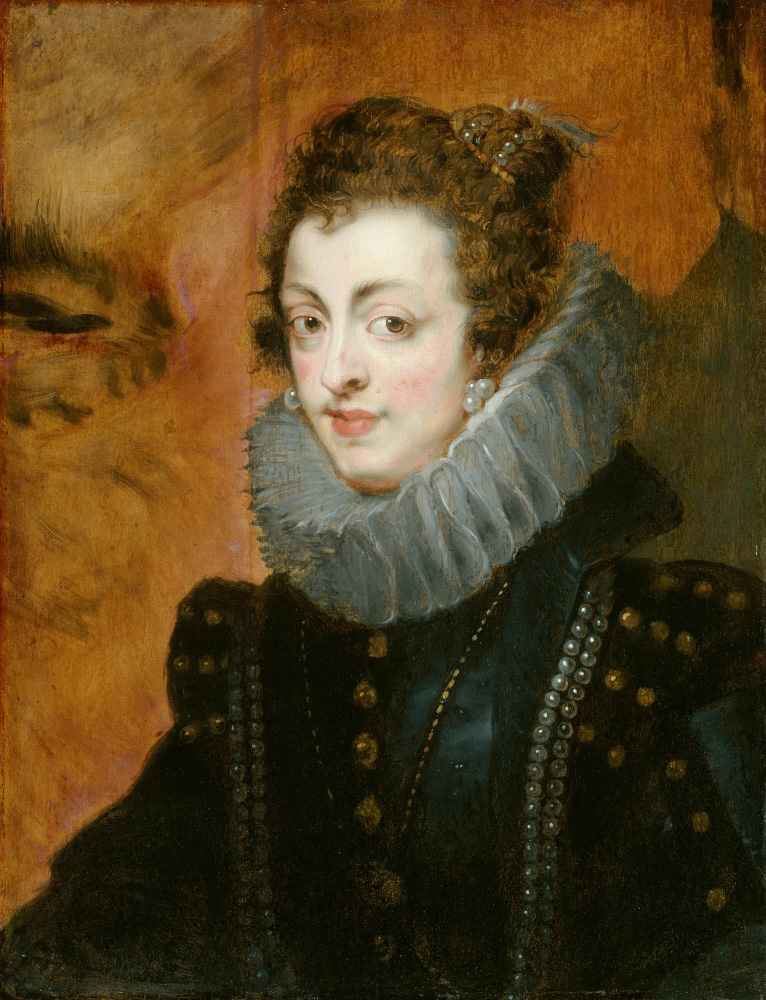 Portrait of Isabella of Bourbon - Peter Paul Rubens