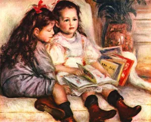 Portrait of Jean and Genevieve Caillebotte - Renoir