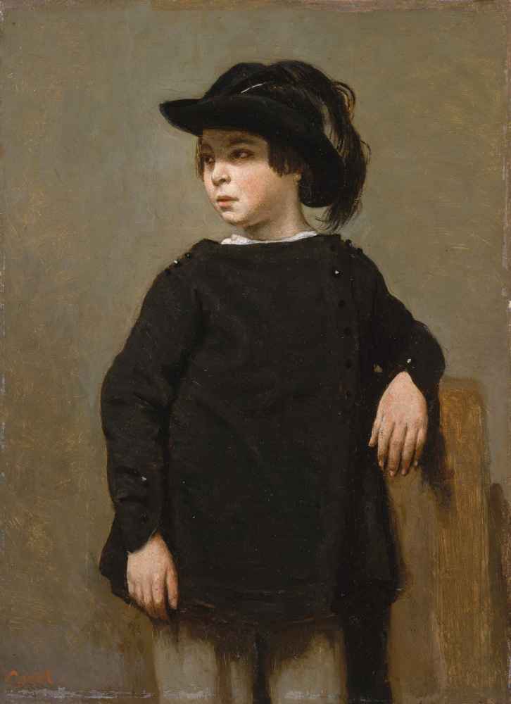 Portrait of a Child - Jean Baptiste Camille Corot