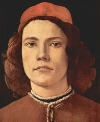 Portrait of a young man detail - Botticelli