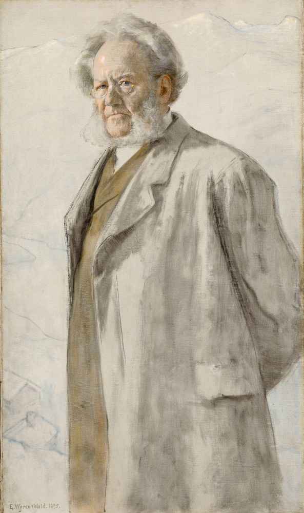 Portrait of the Poet Henrik Ibsen - Erik Werenskiold