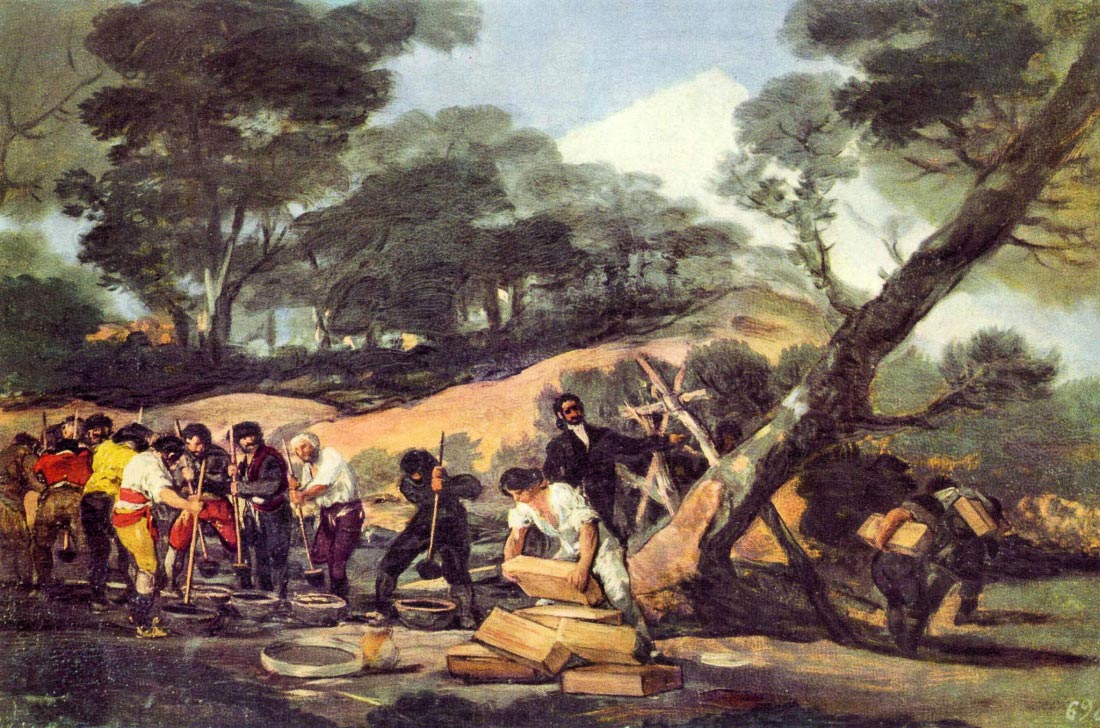 Powder production in the Sierra de Tardienta - Goya