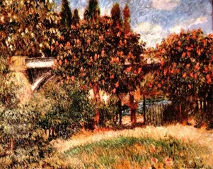 Railway bridge of Chatou - Renoir