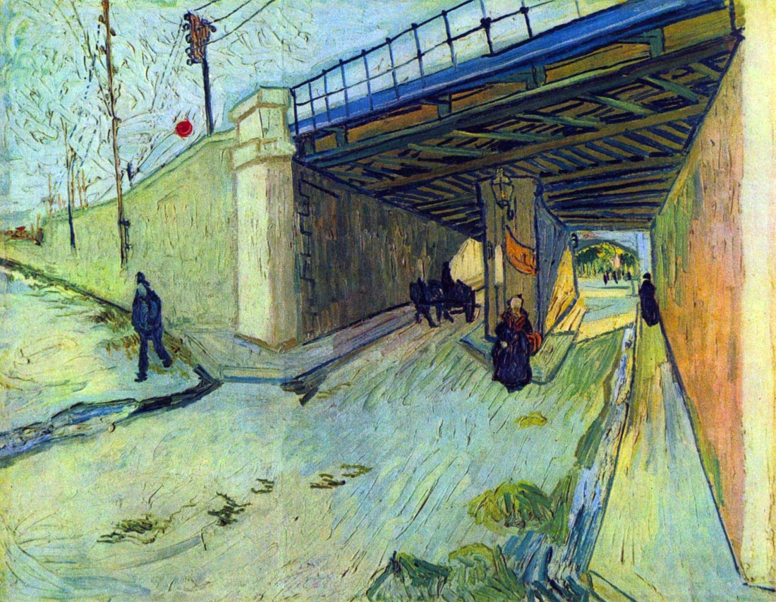 Railway bridge on the road to Tarascon - Van Gogh