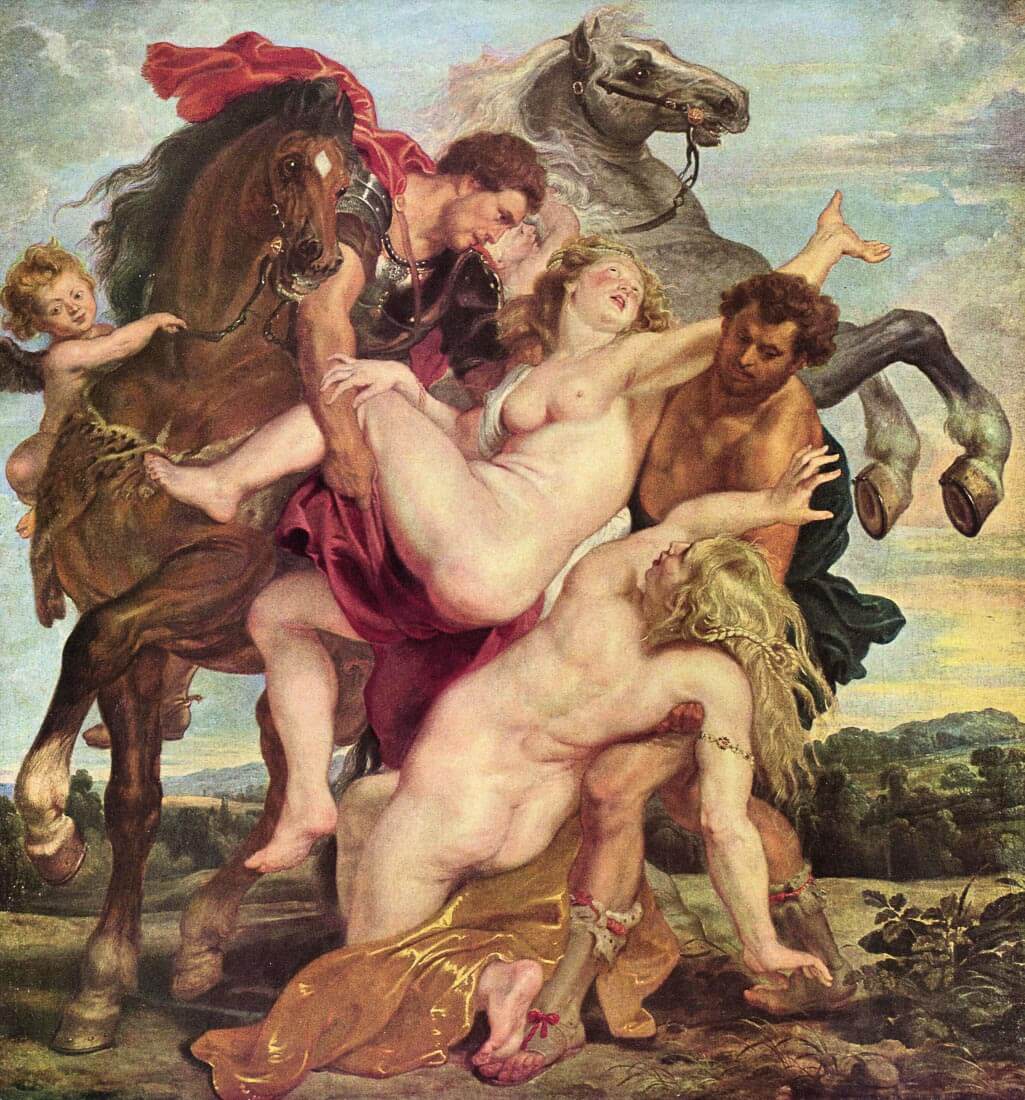 Rape of the daughters of Leukippos - Rubens