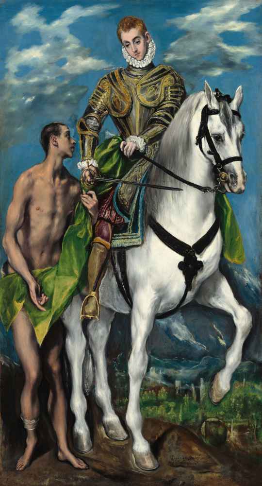 Saint Martin and the Beggar - El Greco