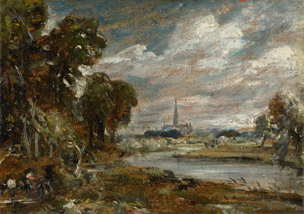 Salisbury Cathedral from the River Nadder - John Constable