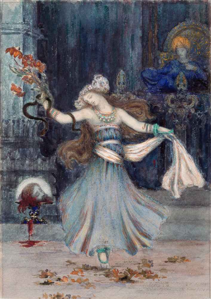 Salome Dancing Before the Head of St. John the Baptist - Gustave Morea