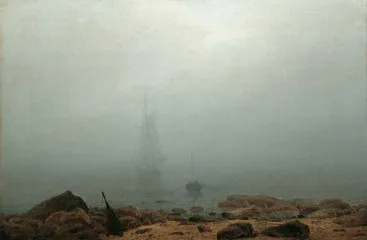 Sea Beach in the Mist (1807) - Caspar David Friedrich