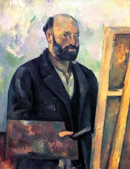 Self-portrait with Pallette - Cezanne