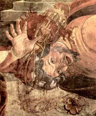 Sistine Chapel - punishing the Levites - Botticelli
