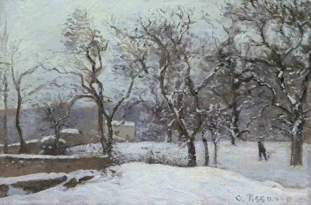 Snow at Louveciennes - Camille Pissarro