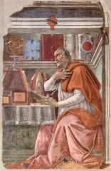 St. Augustine in prayer - Botticelli