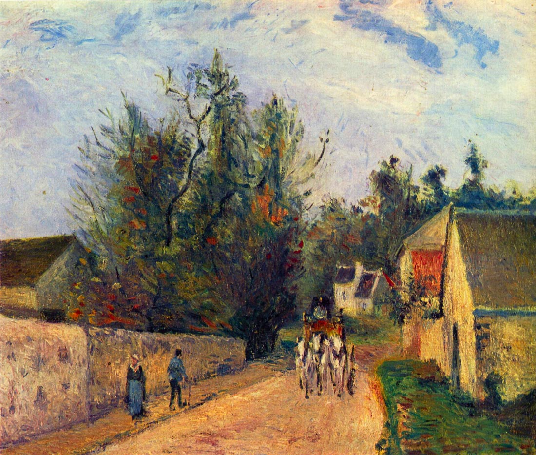 Stagecoach after Ennery - Pissarro