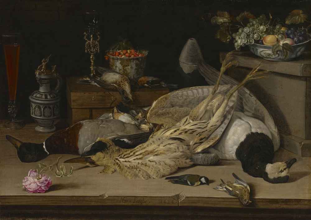 Still Life with Dead Birds - Christoffel van den Berghe