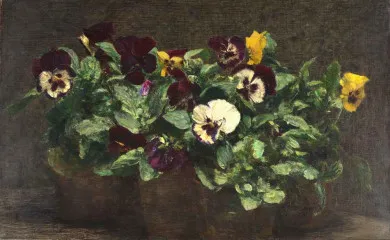 Still Life with Pansies 2 - Henri Fantin-Latour